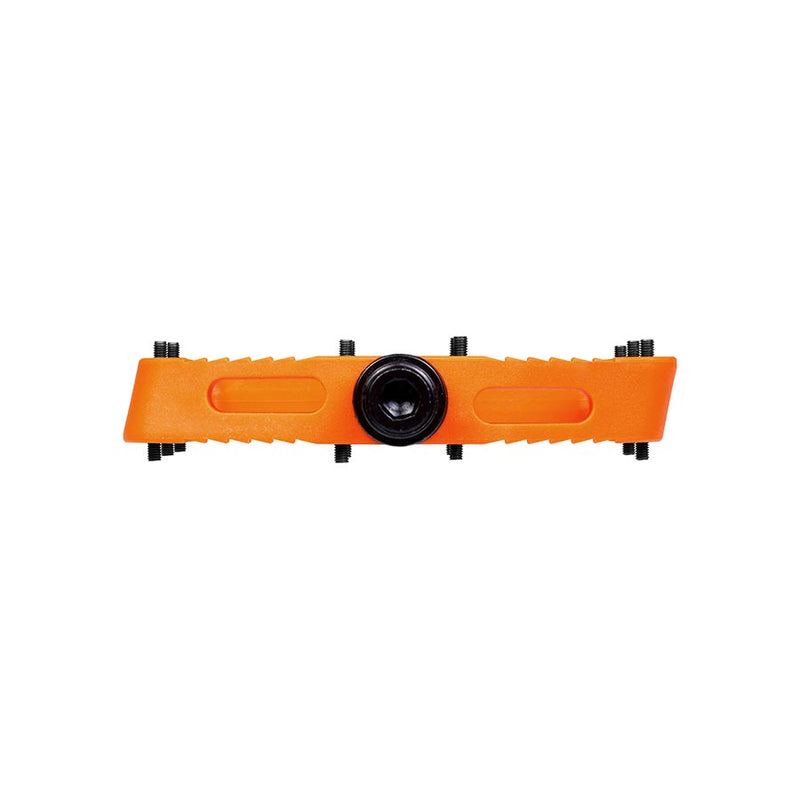 Load image into Gallery viewer, SDG Comp Platform Pedals 9/16" Axle Composite Body 18 Replaceable Pins Orange
