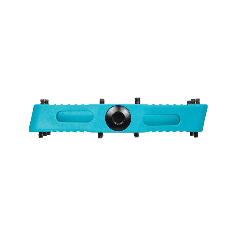 Load image into Gallery viewer, SDG Comp Platform Pedals 9/16" Axle Composite Body 18 Removable Pins Turquoise

