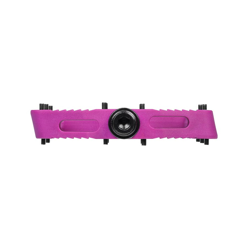 Load image into Gallery viewer, SDG Comp Platform Pedals 9/16" Axle Composite Body 18 Replaceable Pins Purple
