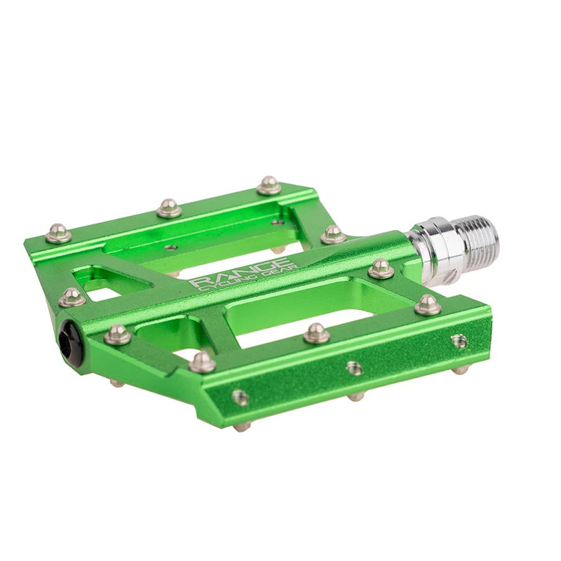 Load image into Gallery viewer, RCG Trailhead Platform Pedals, Body: Alloy, Spindle: Cr-Mo, 9/16&#39;&#39;, Green, Set
