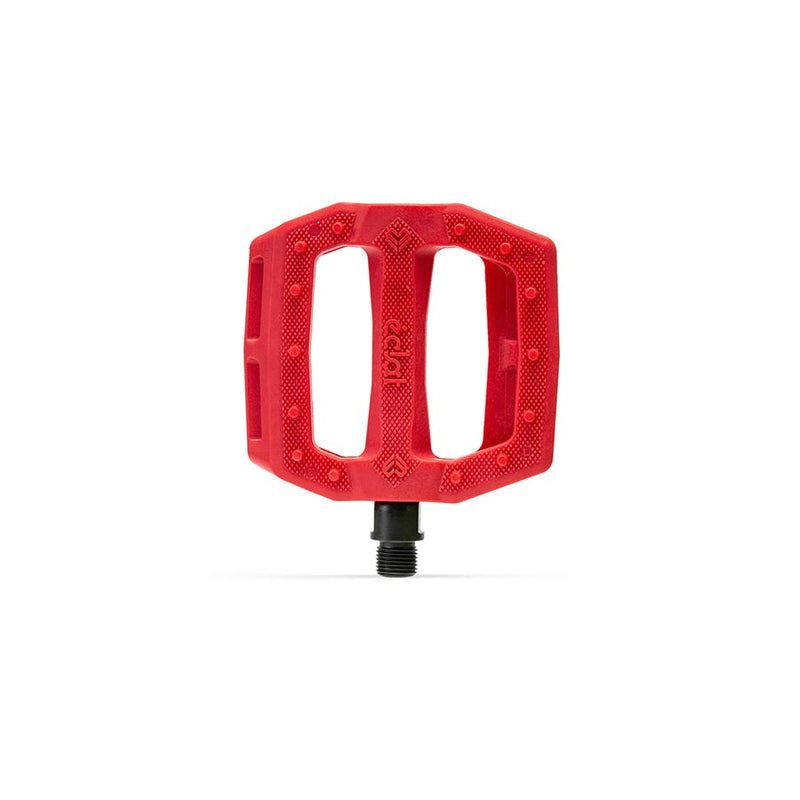 Load image into Gallery viewer, Eclat Slash Platform Pedals Body: Nylon, Spindle: Cr-Mo, 9/16'', Red, Pair
