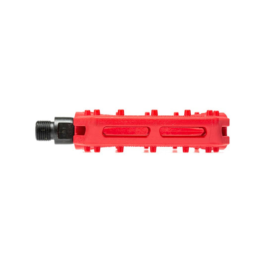 Eclat Slash Platform Pedals Body: Nylon, Spindle: Cr-Mo, 9/16'', Red, Pair