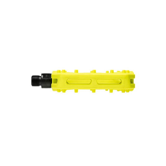 Eclat Slash Platform Pedals Body: Nylon, Spindle: Cr-Mo, 9/16'', Yellow, Pair
