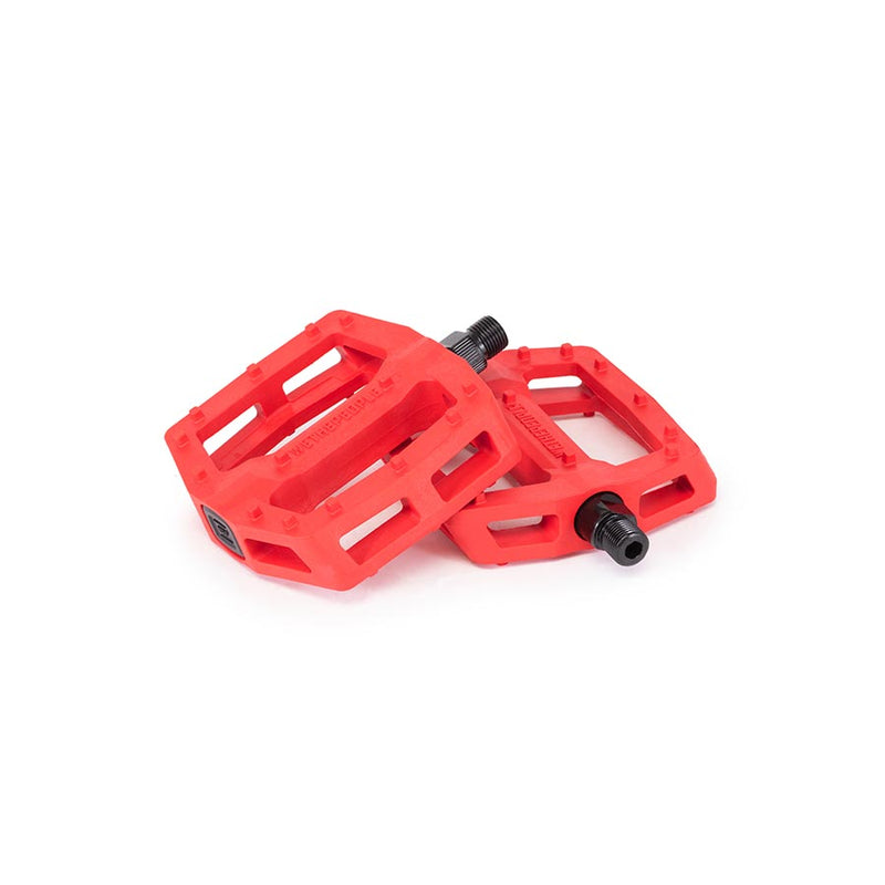 Load image into Gallery viewer, We The People Logic Platform Pedals, Body: Nylon, Spindle: Cr-Mo, 9/16'', Red, Pair
