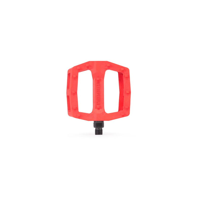 Load image into Gallery viewer, We The People Logic Platform Pedals, Body: Nylon, Spindle: Cr-Mo, 9/16'', Red, Pair
