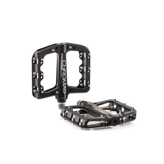Chromag Pressure Platform Pedals, Body: Aluminum, Spindle: Steel, 9/16'', Black