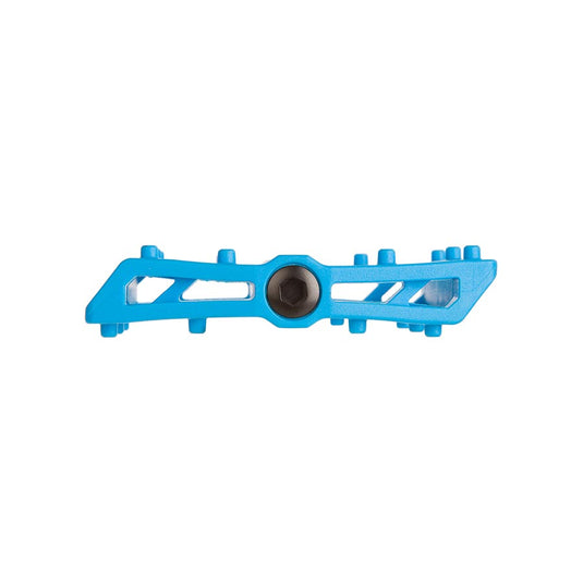 EVO Tenpoint Platform Pedals, Body: Nylon, Spindle: Cr-Mo, 9/16'', Turquoise, Pair