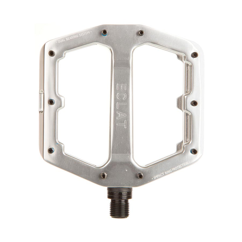 Load image into Gallery viewer, Eclat Surge XL Platform Pedals, Body: Alloy, 9/16&#39;&#39;, Silver, Set
