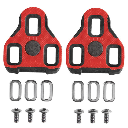 Exustar E-ARC11 Cleats Compatibility: Keo Grip, Float: 7°, Red