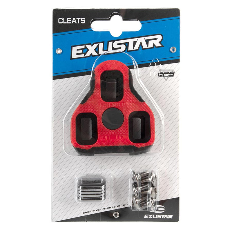 Load image into Gallery viewer, Exustar E-ARC11 Cleats Compatibility: Keo Grip, Float: 7°, Red
