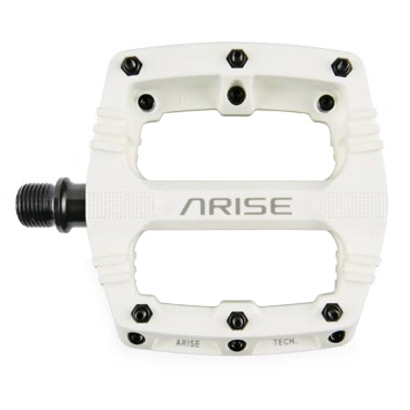 Load image into Gallery viewer, ARISE Xenon Mini Platform Pedals, Body: Nylon, Spindle: Cr-Mo, 9/16'', White, Pair
