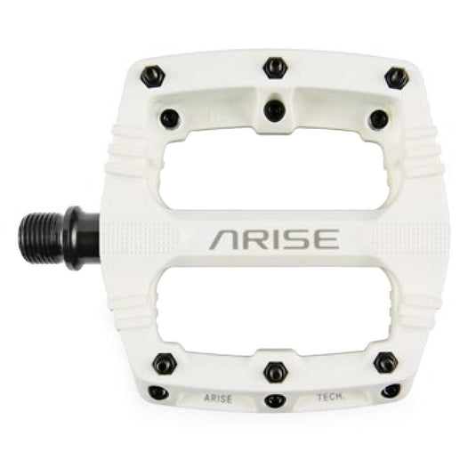 ARISE Xenon Mini Platform Pedals, Body: Nylon, Spindle: Cr-Mo, 9/16'', White, Pair