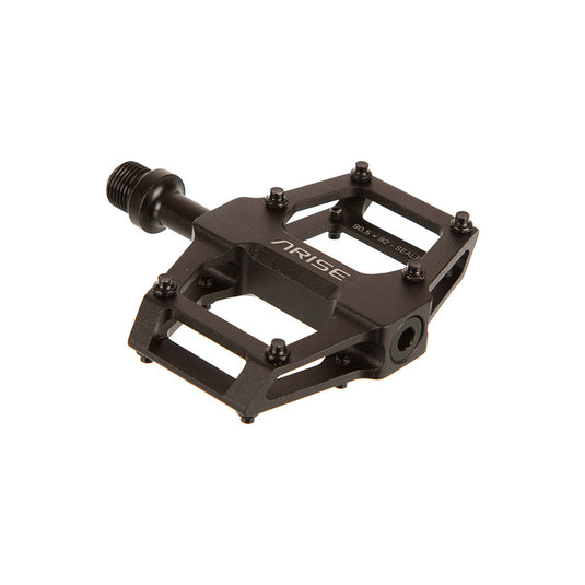 ARISE Xenon Mini alloy Platform Pedals, Body: Alloy, Spindle: Cr-Mo, 9/16'', Black, Pair