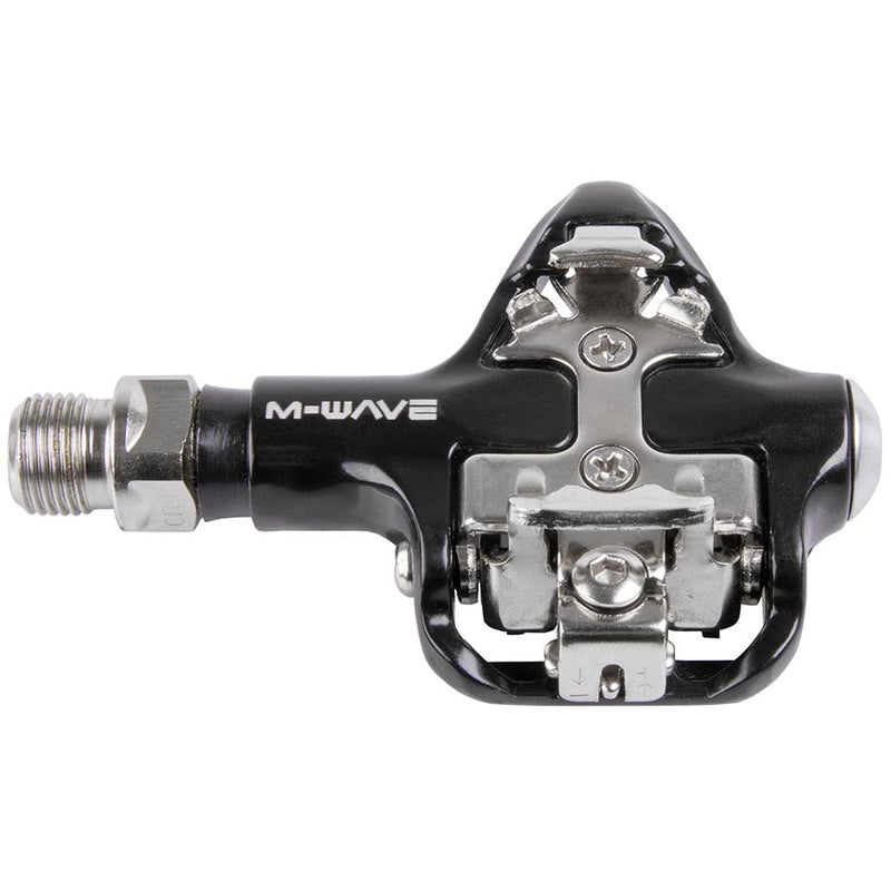 Load image into Gallery viewer, M-Wave Drag-R2 Pedals Body: Aluminum, Spindle: Cr-Mo, 9/16'', Black
