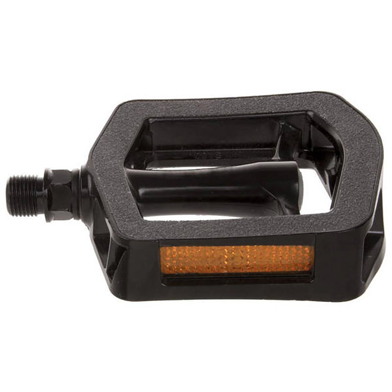 Load image into Gallery viewer, M-Wave Steady Sand Non-Slip Pedals, Body: Nylon, Spindle: Cr-Mo, 9/16'', Black, Pair
