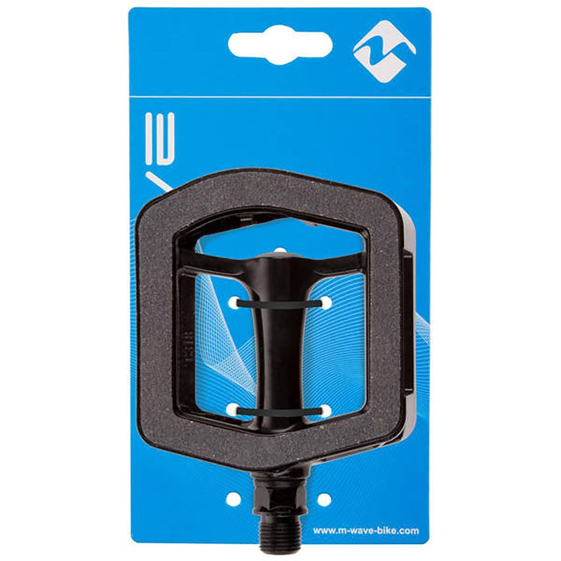 Load image into Gallery viewer, M-Wave Steady Sand Non-Slip Pedals, Body: Nylon, Spindle: Cr-Mo, 9/16'', Black, Pair
