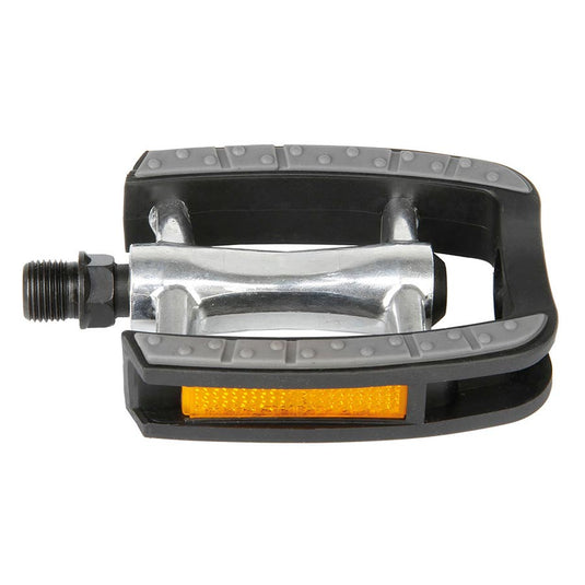 M-Wave Steady C Pedals Body: Plastic, Spindle: Cr-Mo, 9/16'', Silver, Pair