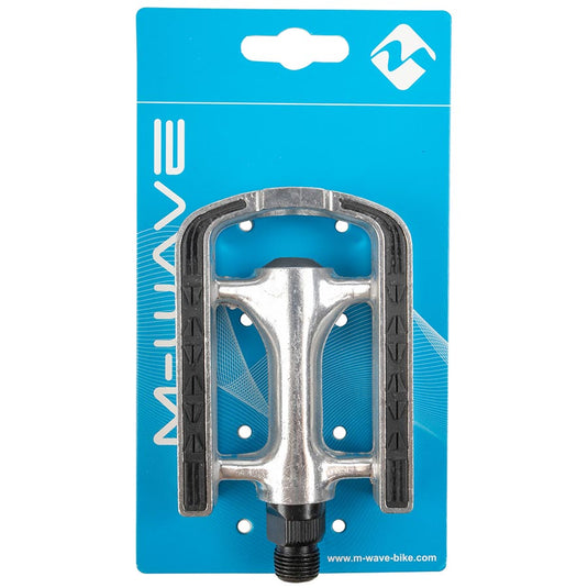 M-Wave Steady-A8 Pedals Body: Aluminum, Spindle: Cr-Mo, 9/16'', Silver, Pair