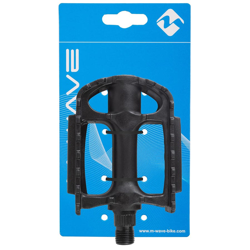Load image into Gallery viewer, M-Wave Steady-K3 Pedals Body: Plastic, Spindle: Steel, 9/16'', Black, Pair
