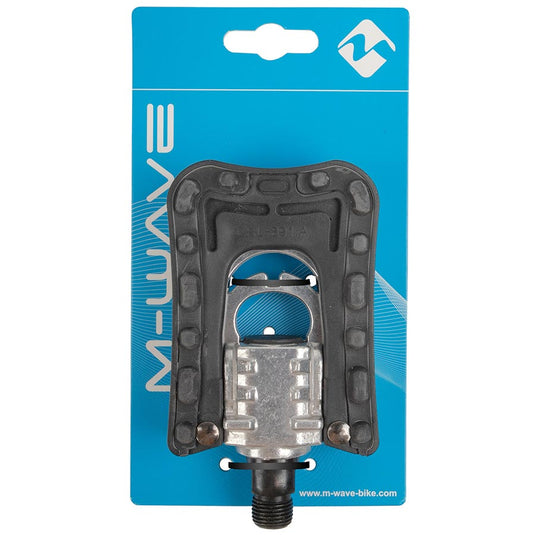M-Wave Steady F1 Pedals Body: Aluminum, Spindle: Cr-Mo, 9/16'', Black, Pair