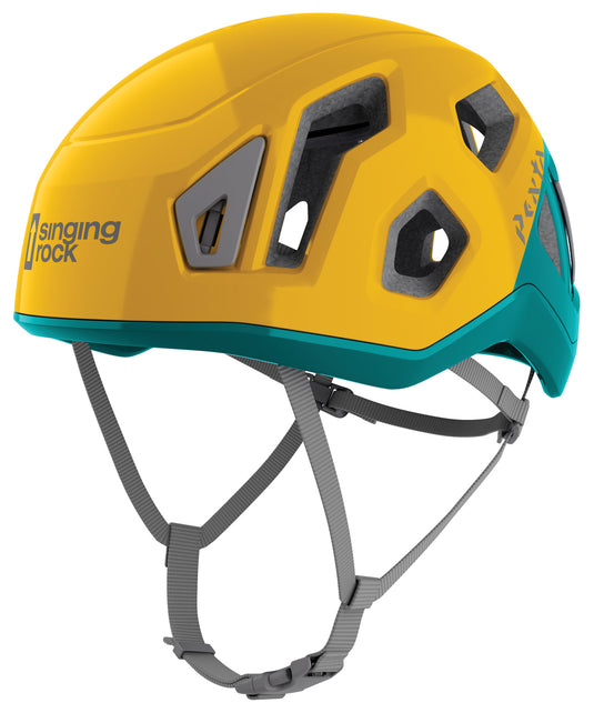 Singing Rock Penta Junior Helmet in Yellow/Blue - Safety and Style for Young Climbers