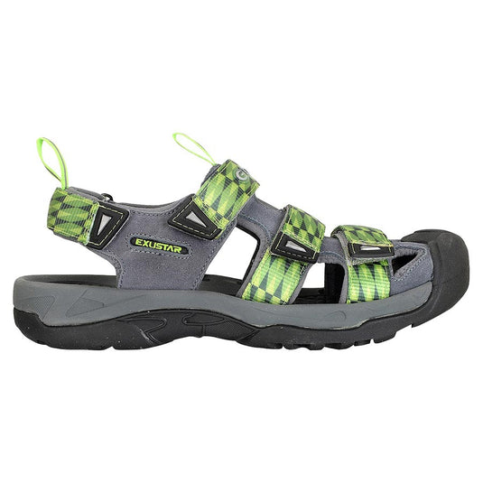 Exustar E-SS515 Clipless Sandals, Green, 37-38 Euro or 5-5.5 US