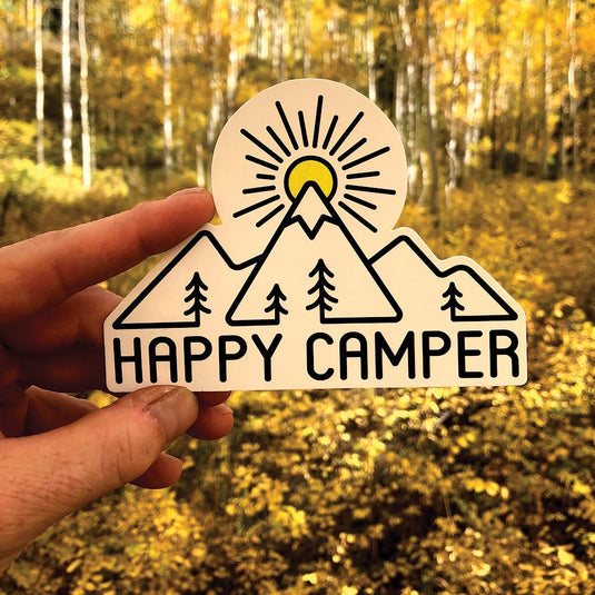 Happy Camper Lifestyle Sticker Art Set - Decorate with Style!