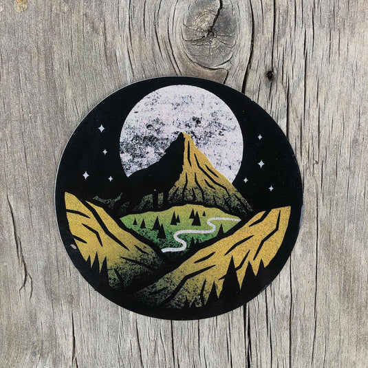 Mountain and Moon Sticker Art Set - Perfect for Gifting!