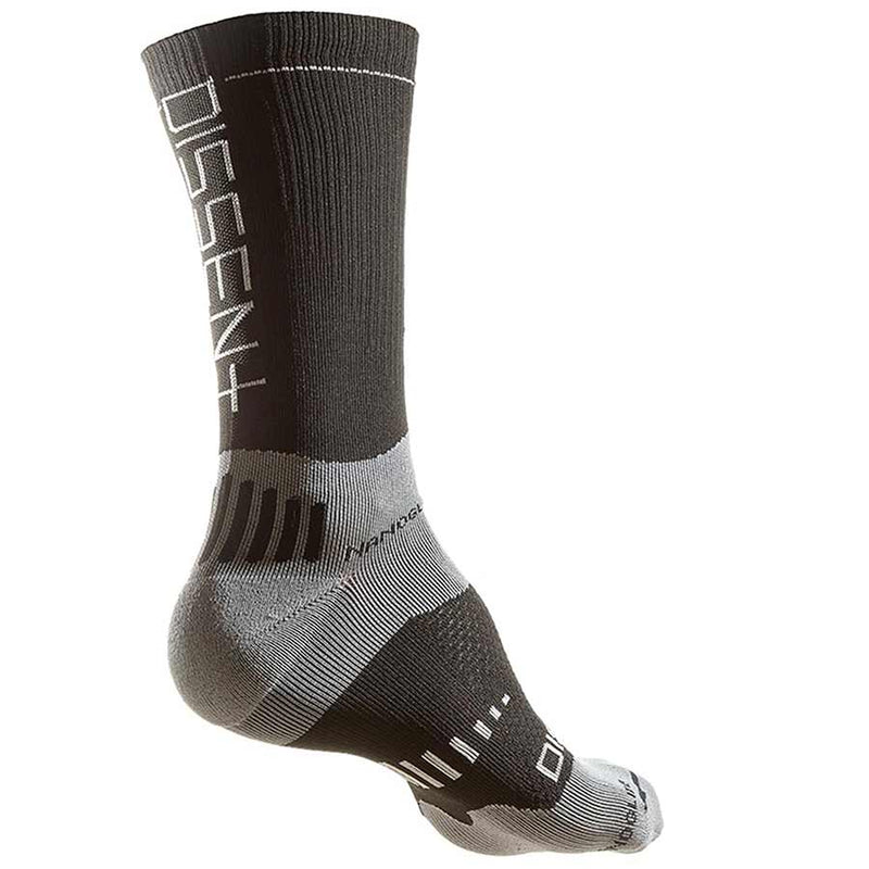 Load image into Gallery viewer, Dissent Supercrew Nano 6&quot; Compression socks, Black, M (Men 7-9)
