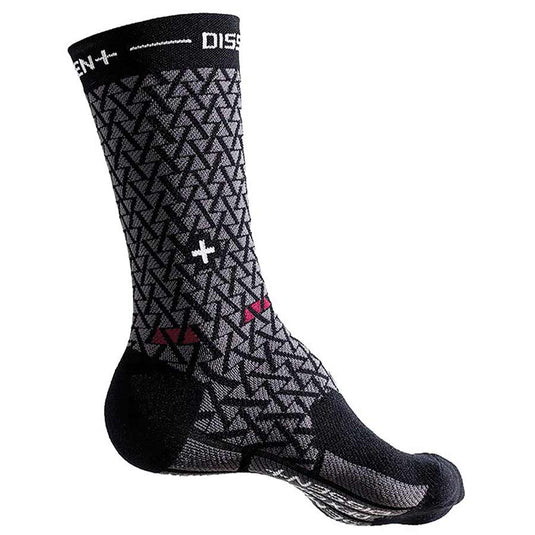 Dissent Genuflex Crew Protect 8" SEMENUK, Compression socks, Black, S (Men 5-7.5)