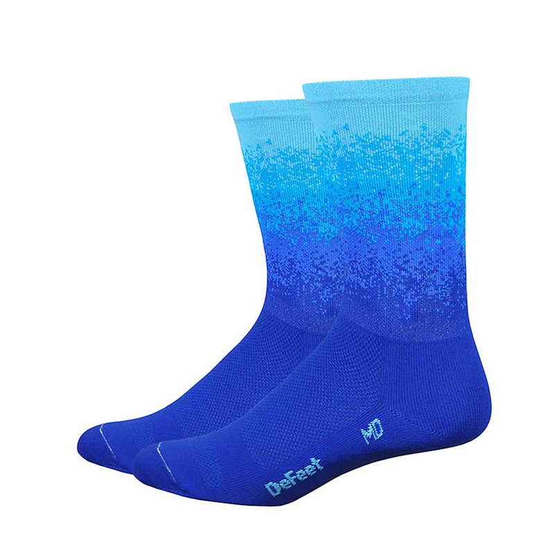 Load image into Gallery viewer, DeFeet Aireator 6" Socks Royal/Neptune/Carolina, M, Pair
