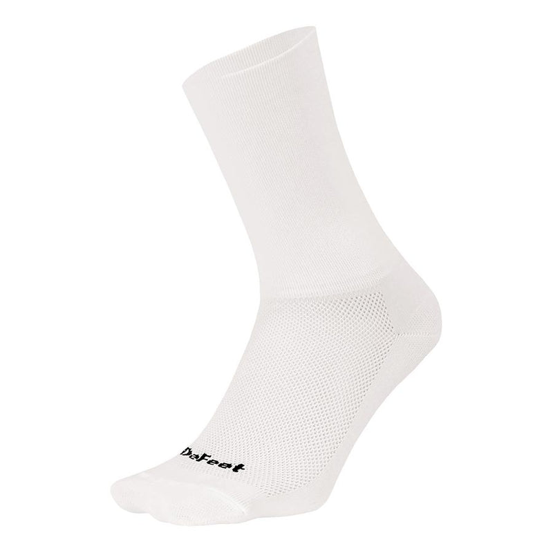 Load image into Gallery viewer, DeFeet Aireator 6" Socks White, L, Pair
