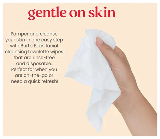 Burt's Bees Sensitive Facial Towelettes - 30ct Pack