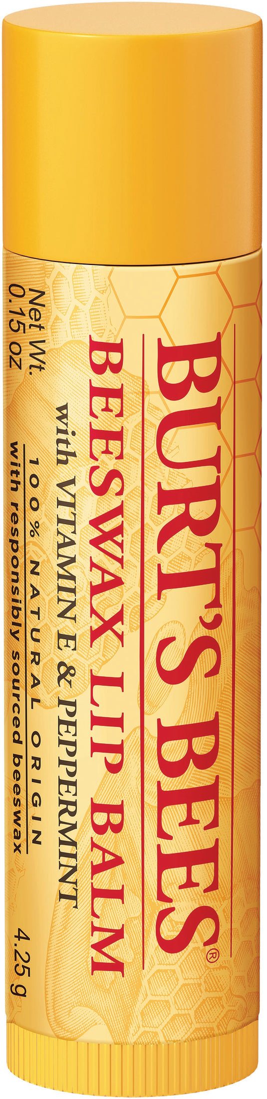 Burt's Bees Beeswax Lip Balm - Nourishing Lip Care for Soft Lips, 0.15 Oz