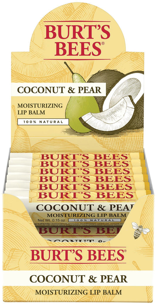 Burt's Bees Coconut Pear Lip Balm - Nourishing Lip Care for Soft, Smooth Lips