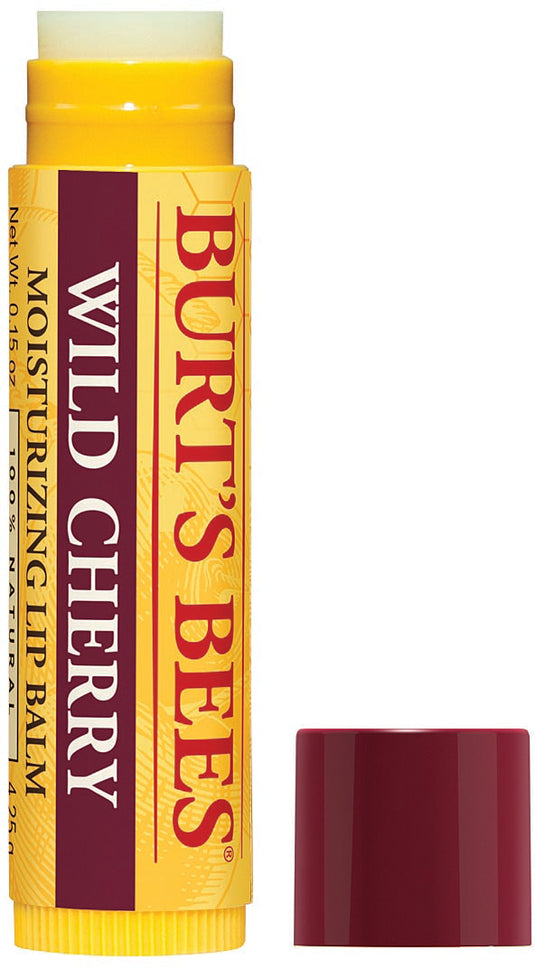 Burt's Bees Wild Cherry Lip Balm - Nourishing Lip Care for Soft, Smooth Lips