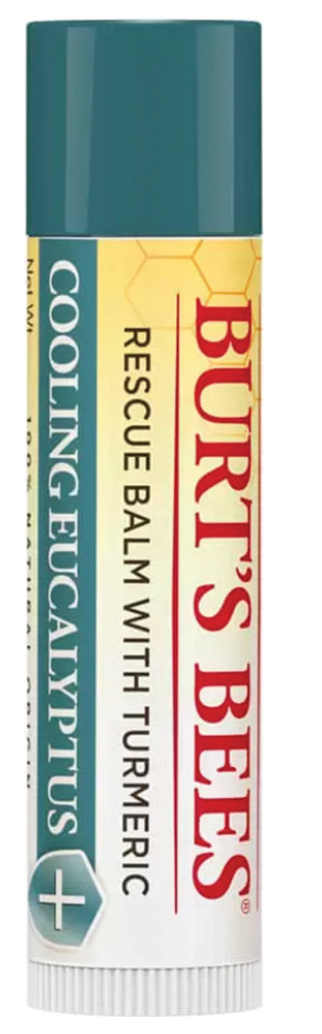 Burt's Bees Rescue Cooling Lip Balm - Soothe and Hydrate Your Lips with Natural Ingredients - 0.15 Oz