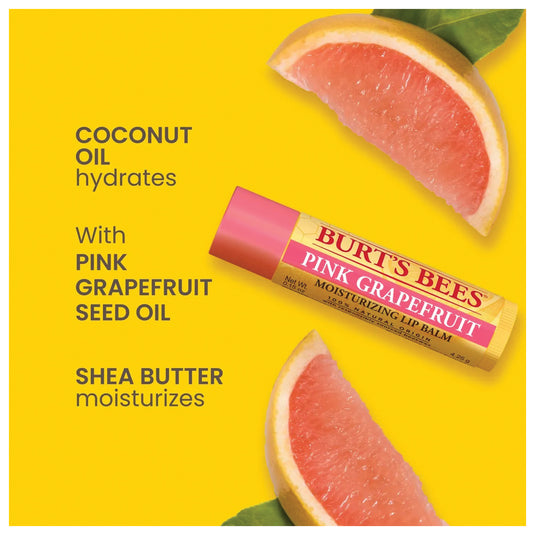 Burt's Bees Lip Balm Super Fruit Blast 4-Pack - Nourishing Lip Care Set
