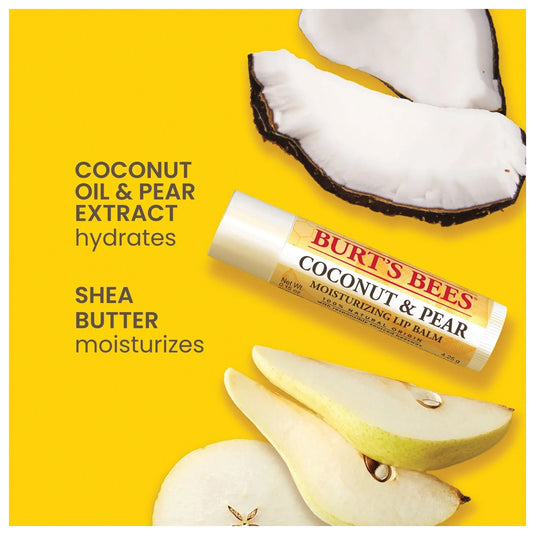 Burt's Bees Lip Balm Super Fruit Blast 4-Pack - Nourishing Lip Care Set