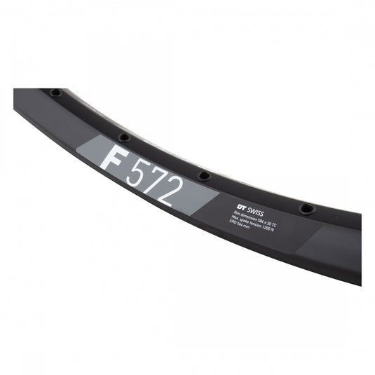 DT Swiss F 572 Tubeless Ready 27.5" Disc Rim, 32h, Black