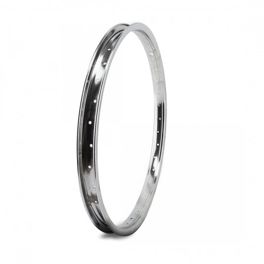 Steel 004A 20in Chrome Wheelset Durable Alloy Rims for Bike & Tube-Only Compatibility
