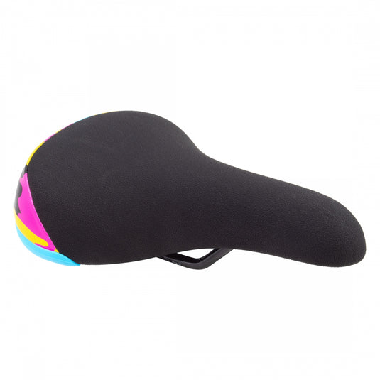 Se Bikes Flyer Camo Rainbow BMX Saddle with Chromoly Rails & Bottle Opener