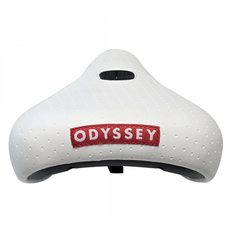 Load image into Gallery viewer, Odyssey Broc Raiford Fat Cap Saddle BMX Unisex White
