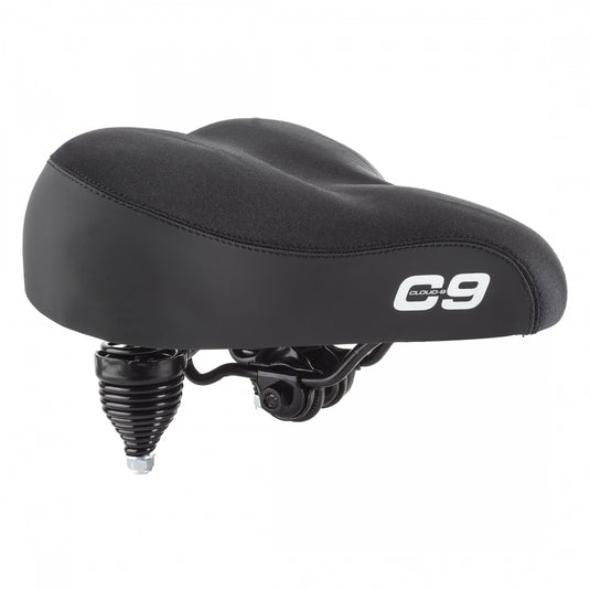 Cloud-9 Unisex Cruiser Bike Seat Bundle with Relief Channel, Thick Padding & Coil Spring Suspension