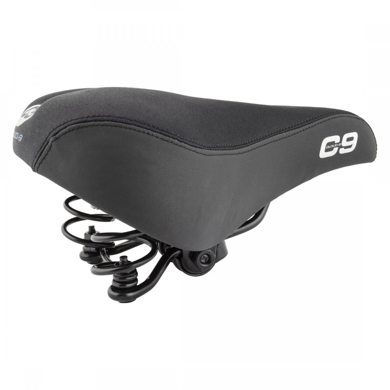 Load image into Gallery viewer, Cloud-9 Unisex Bicycle Comfort Seat Spring - Black Lycra
