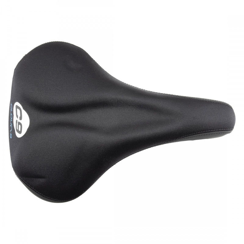 Load image into Gallery viewer, Cloud-9 Mens Bicycle Comfort Saddle - Black Lycra Cover Steel Rails
