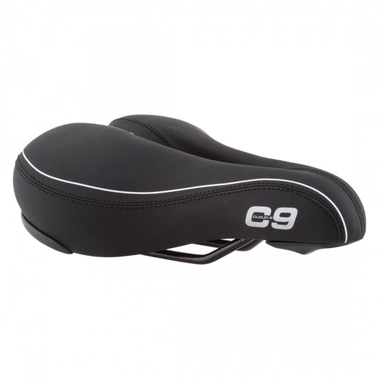 Cloud-9 Unisex Comfort Bicycle Seat Bundle - Vented Vinyl, Steel Rails, Soft Touch, Cushioned Ride