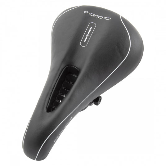Cloud-9 Unisex Youth Cut Out Bicycle Comfort Seat - Black Vinyl Cover Steel