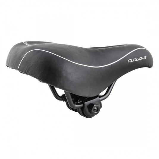 Cloud-9 Unisex Youth Cut Out Bicycle Comfort Seat - Black Vinyl Cover Steel