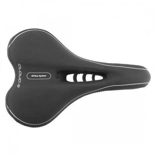 Cloud-9 Unisex Bicycle Comfort Seat - Black Emarald Cover Steel Rails